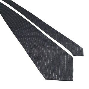 Vintage Jatala Mens Silk Silver Gray Pattern Necktie Office Work Dad Gift